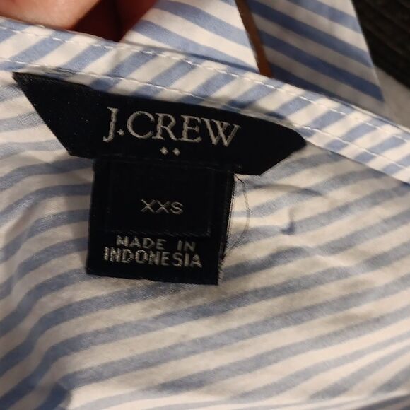 J.Crew Striped Peplum Top - Picture 7 of 8